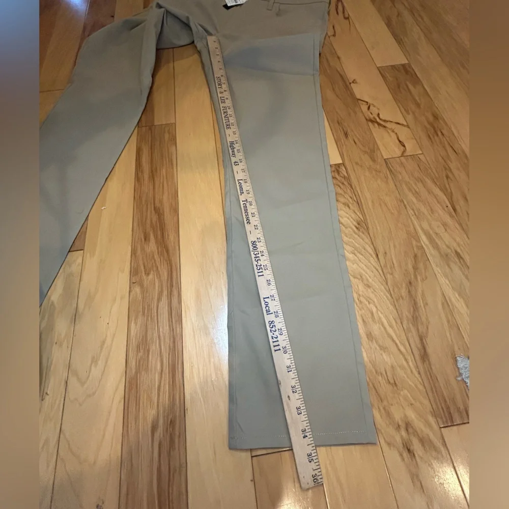 NWT J.Crew Men's Khaki Five-Pocket Tech Straight Flex Pants Chinos